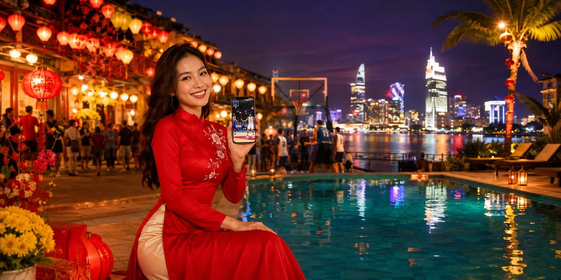 Khung cảnh cá cược bóng rổ truyền thống tại Hội An